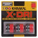 Karakal X-DRI Overwrap Grip 3Pack Red